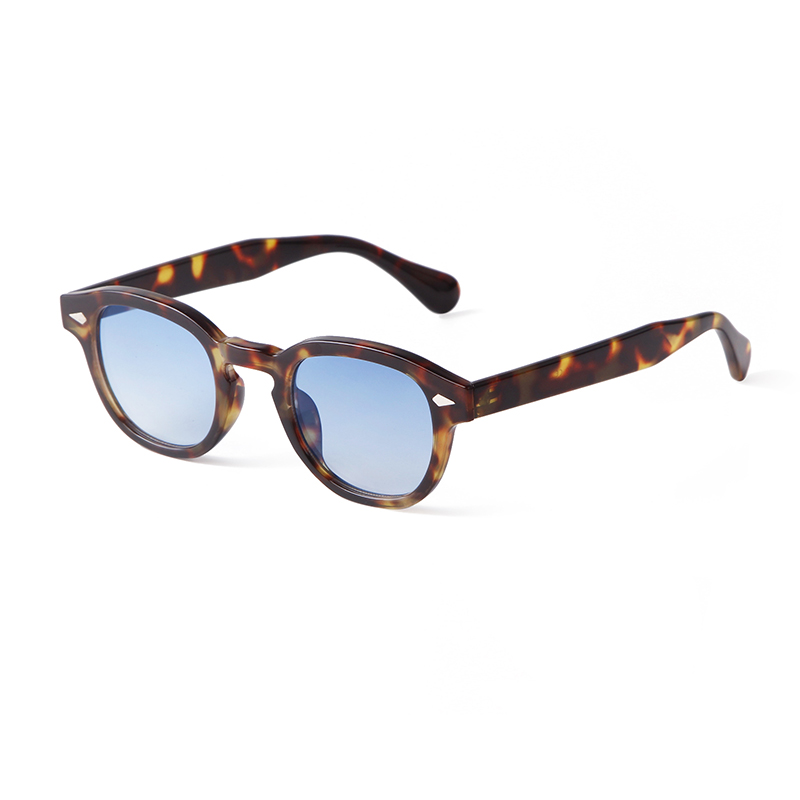 Yellow Streetwear Brand - Vintage Tortoise Shell Round Sunglasses Women