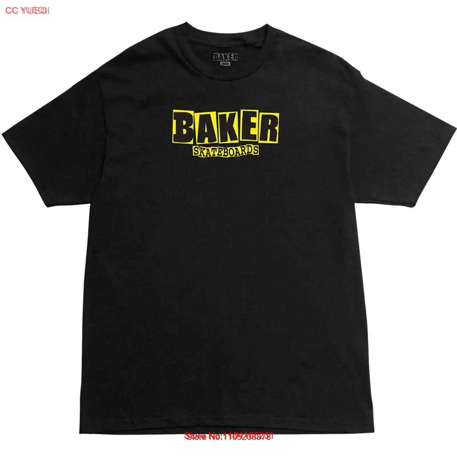 Yellow Streetwear Brand - Baker Skateboards T Shirt Brand Logo
