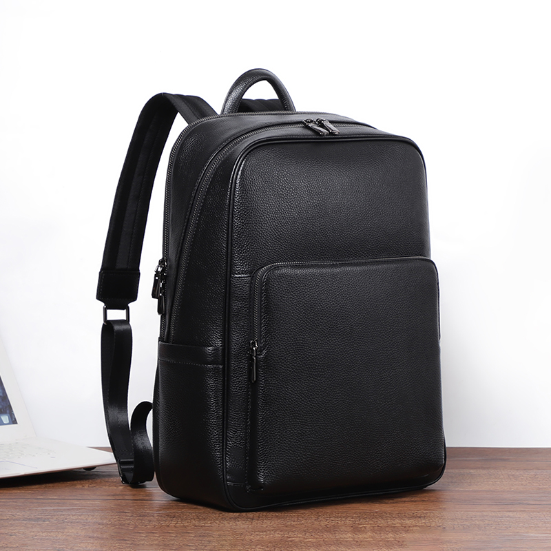 100% Cow Genuine Leather Men B - Streetwear Brand Backpack recension och pris