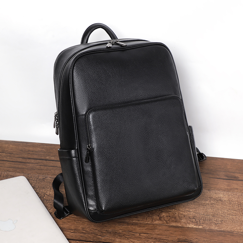 100% Cow Genuine Leather Men B - Streetwear Brand Backpack recension och pris