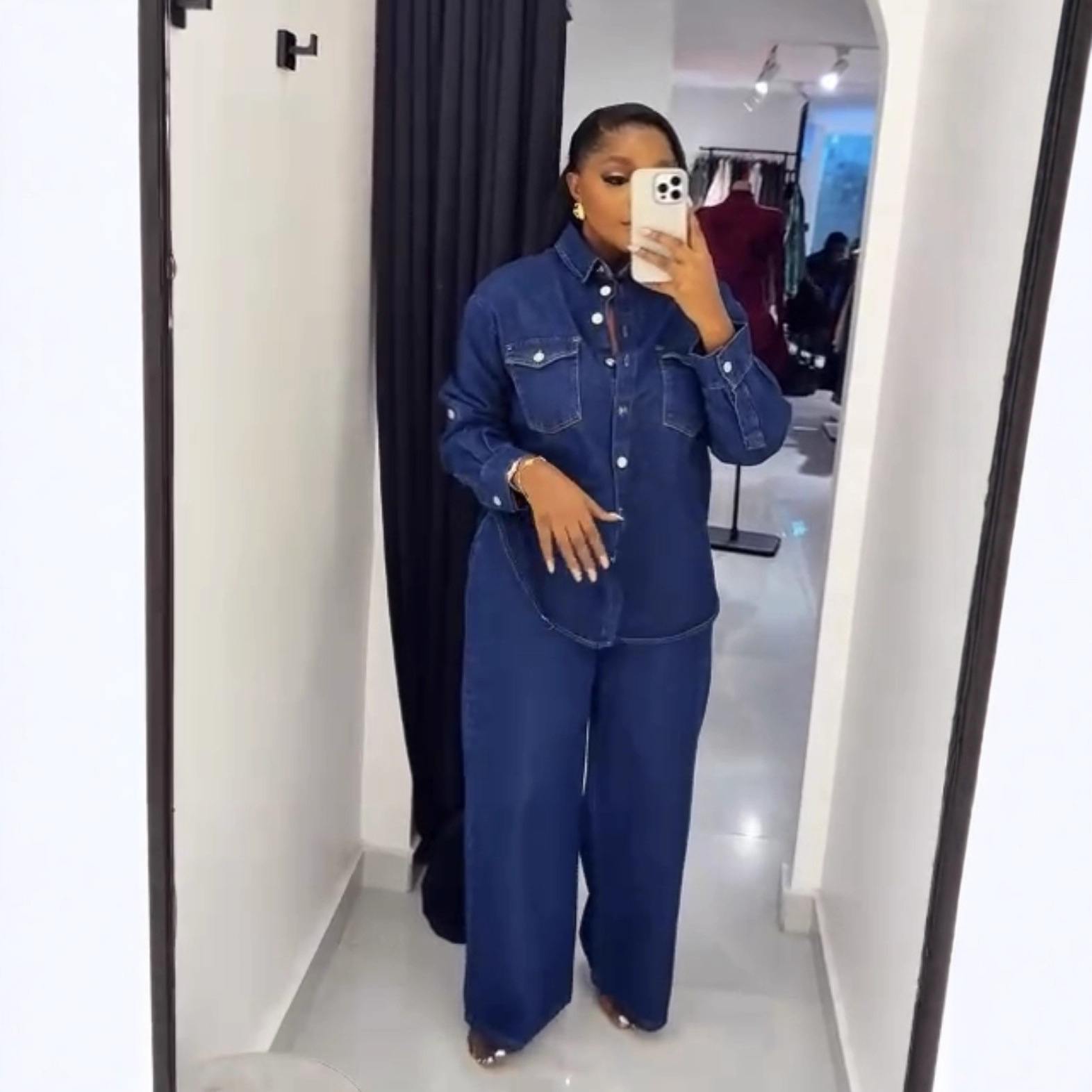 Jeans 2 Piece Sets Women Denim - Streetwear Brand Pants recension och pris
