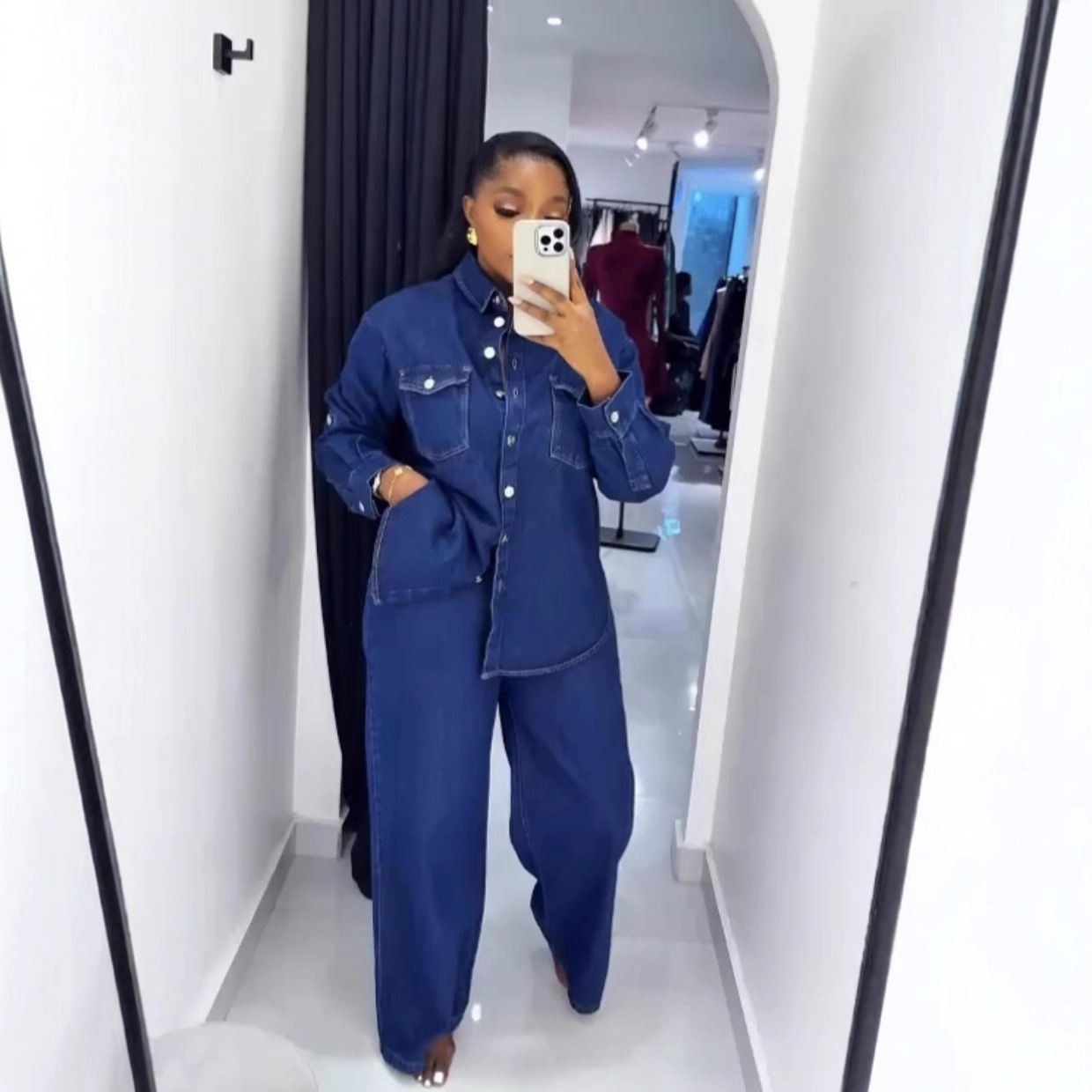 Jeans 2 Piece Sets Women Denim - Streetwear Brand Pants recension och pris