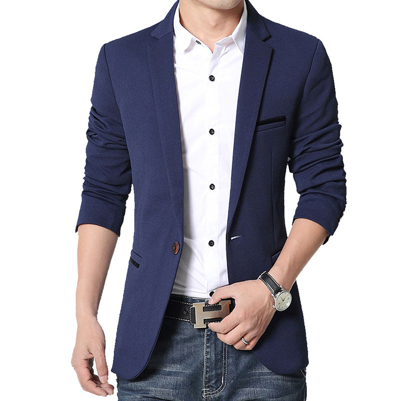 5XL-M Brand Mens Casual Blazer - Streetwear Brand Jacket recension och pris