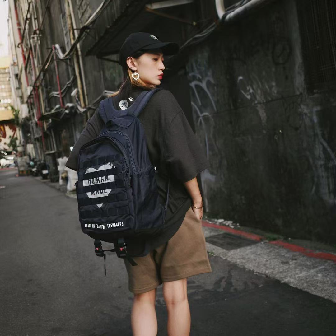 HUMAN MADE Military Backpack T - Streetwear Brand Backpack recension och pris