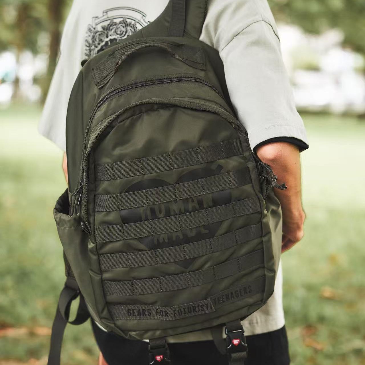 HUMAN MADE Military Backpack T - Streetwear Brand Backpack recension och pris