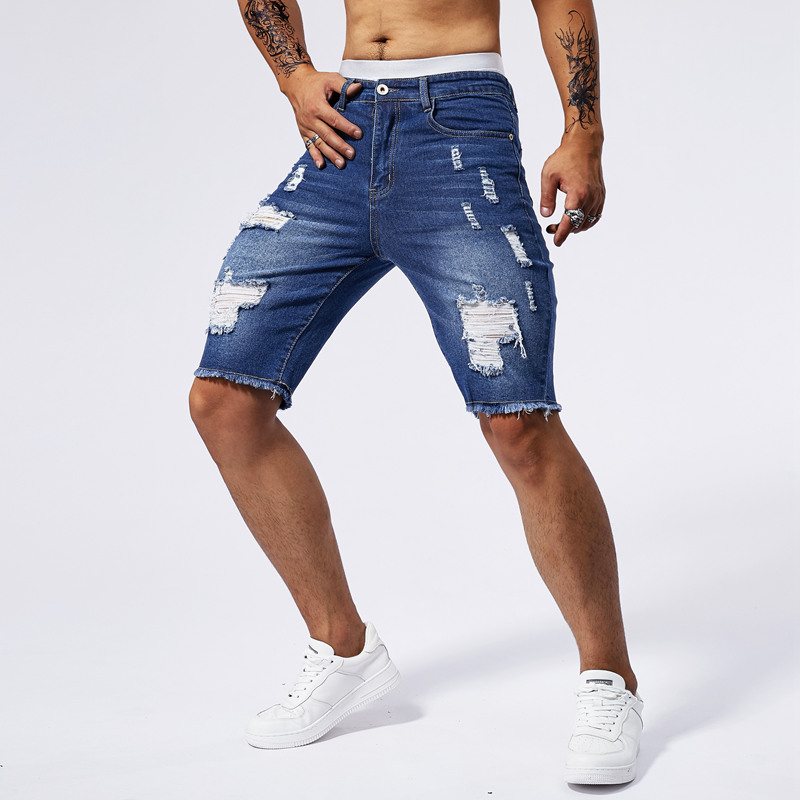 2025 Summer New Men's Ripped D - Streetwear Brand Pants recension och pris