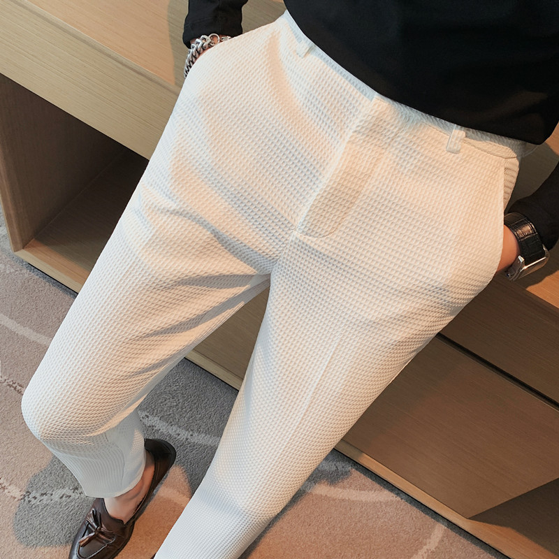2024 Autumn New Waffle Stretch - Streetwear Brand Pants recension och pris
