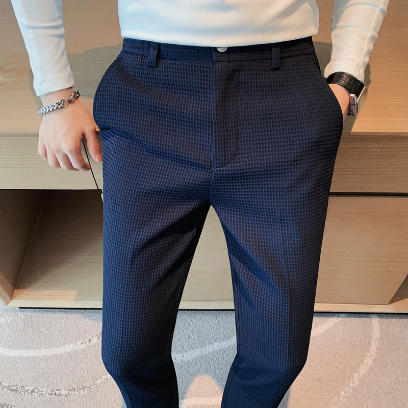 2024 Autumn New Waffle Stretch - Streetwear Brand Pants recension och pris