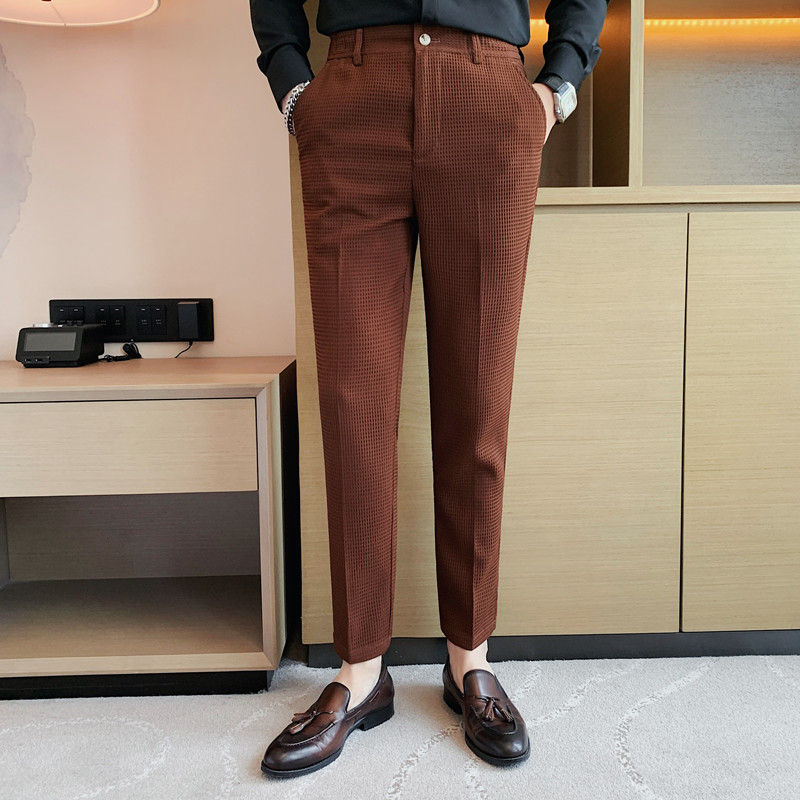 2024 Autumn New Waffle Stretch - Streetwear Brand Pants recension och pris
