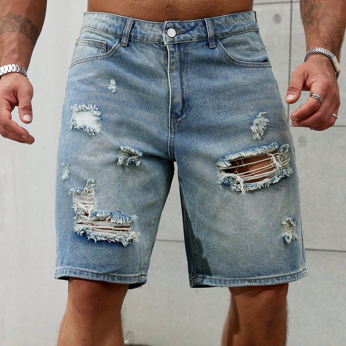New Fashion Mens Ripped Short  - Streetwear Brand Clothing recension och pris