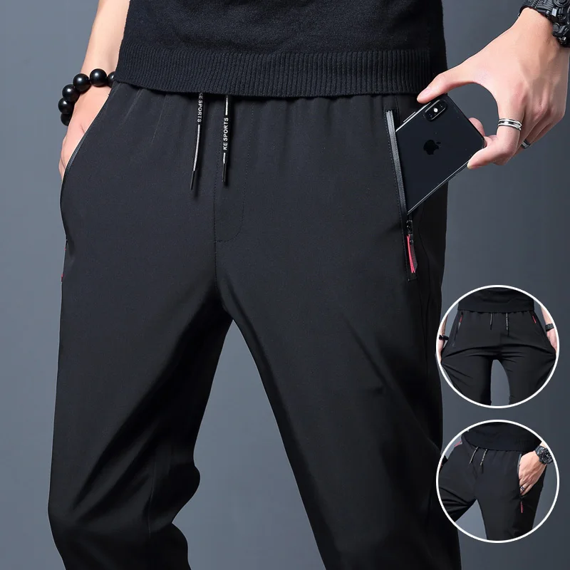 Men's Casual Pants Straight Sl - Streetwear Brand Joggers recension och pris