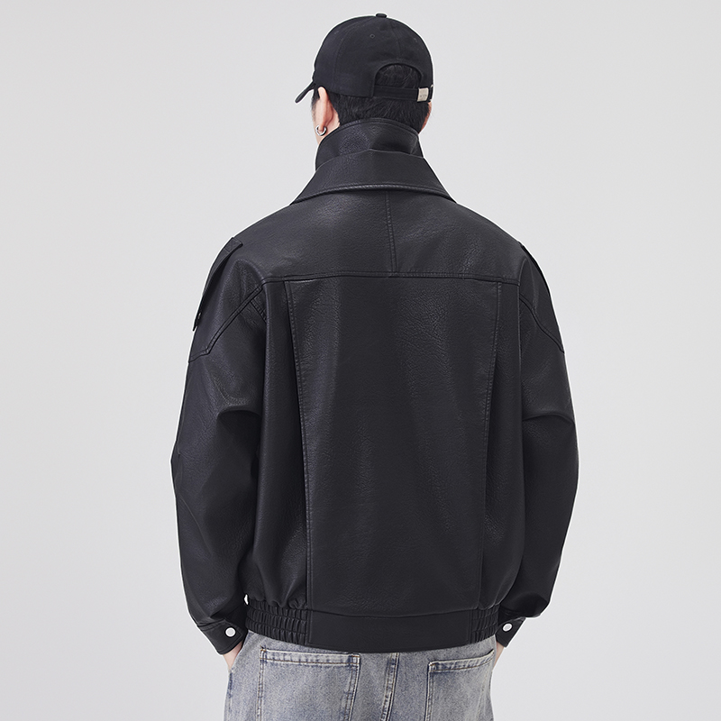 Autumn Winter Leather Jacket M - Streetwear Brand Clothing recension och pris