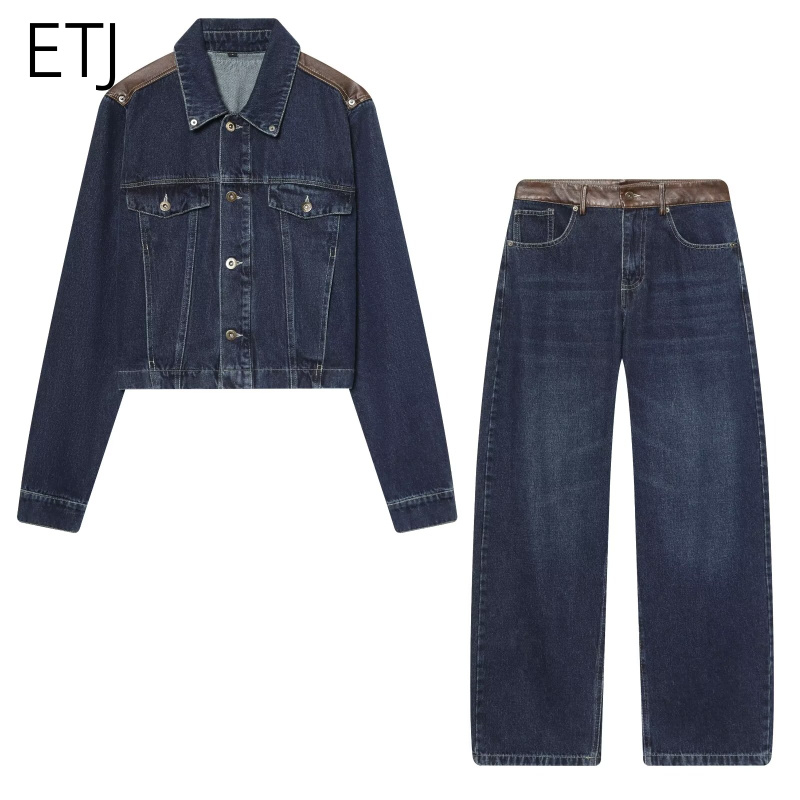 ETJ Women's Denim Jacket & Jea - Streetwear Brand Pants recension och pris