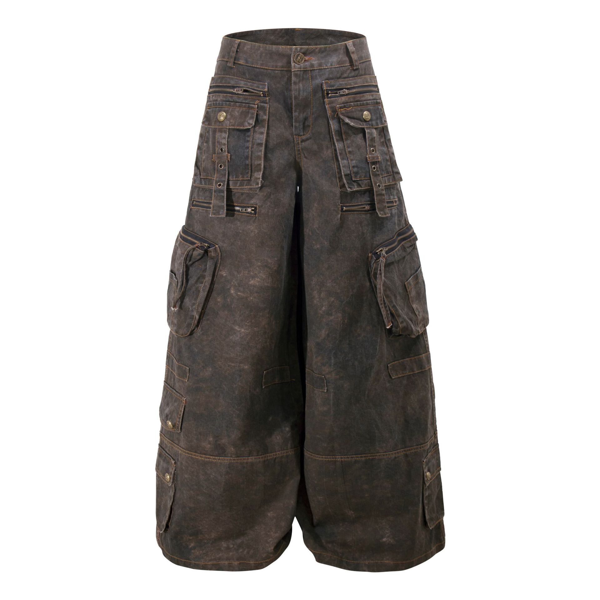 Grunge Techwear Wide Leg Cargo - Streetwear Brand Pants recension och pris