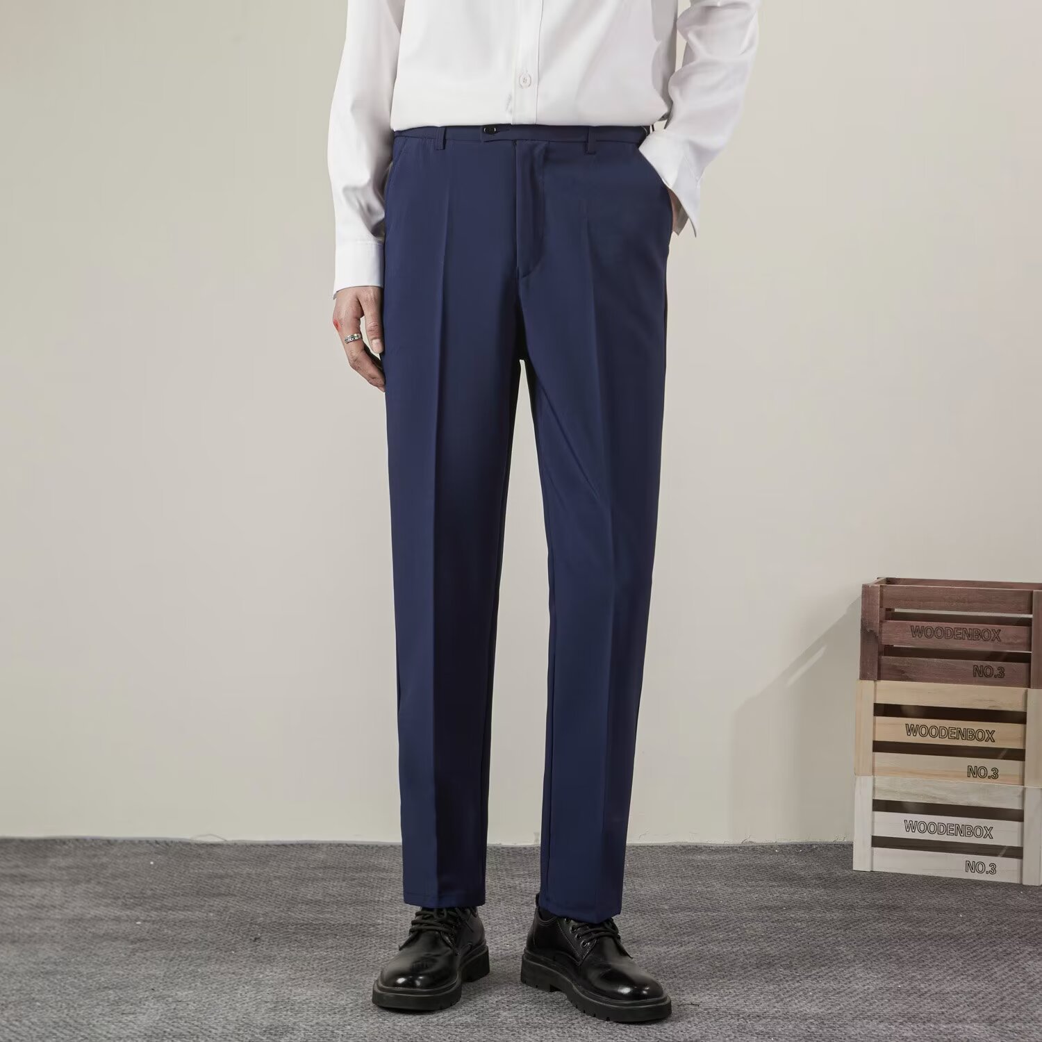 Summer Men's Solid Color Strai - Streetwear Brand Pants recension och pris