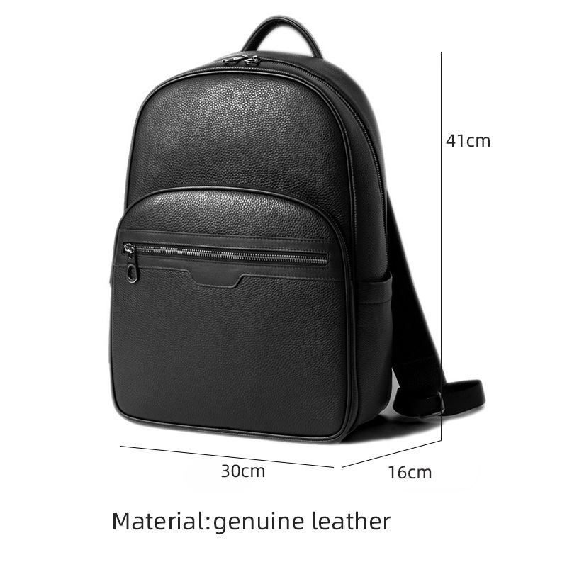 New Brand Genuine Leather Men  - Streetwear Brand Backpack recension och pris